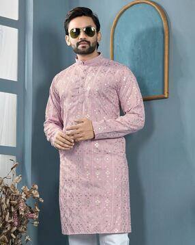 cellux Men Embroidered Regular Fit Kurta-picture-42