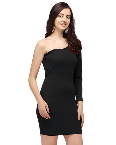 Revangi Women One-Shoulder Bodycon Dress