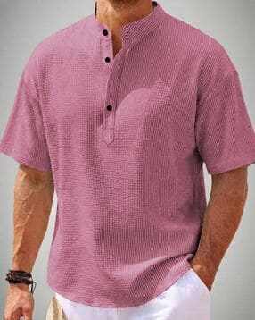hoodler Men Ribbed Regular Fit Shirt-picture-15