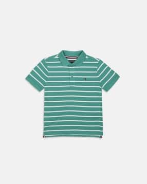 tommy hilfiger Boys Striped Regular Fit Polo T-Shirt-picture-25