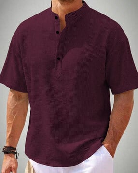 hoodler Men Ribbed Regular Fit Shirt-picture-19