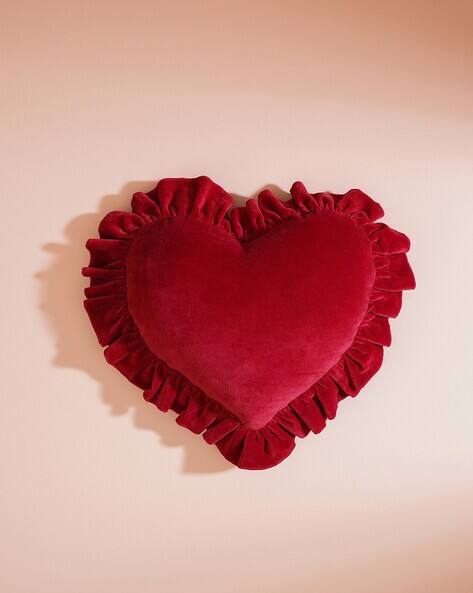 Pure Home And Living Ruffled Cushion Cover with Zip-Closure