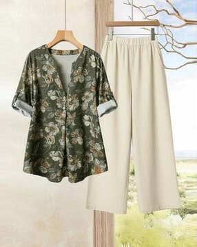 svaraa Women Floral Print 2-Piece Co-Ord Set-picture-30
