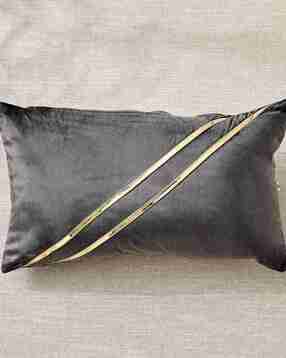 home centre Corsica Gleam Lace Applique Filled Cushion - 50x30cm-picture-11