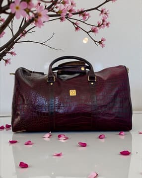 ya qalbi Unisex Leather Duffle Bag -picture-20