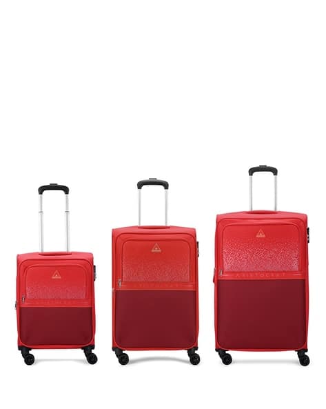 ARISTOCRAT Unisex Drift Set of 3 Trolley Bag Soft Luggage with Combination Lock - S|M|L