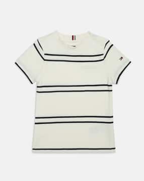 tommy hilfiger Boys Striped Regular Fit Crew-Neck T-Shirt-picture-12