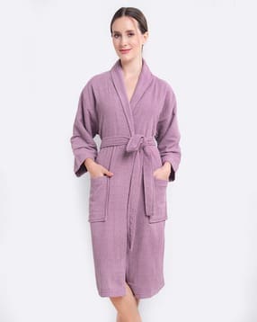 lacylook Bathrobe with Patch Pockets-picture-32