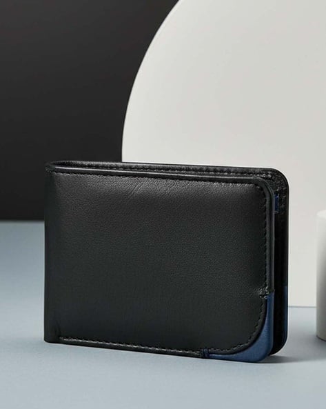 Footons Men Genuine Leather Bi-Fold Wallet