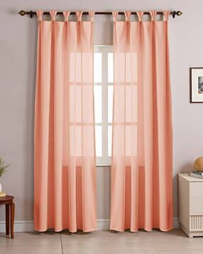 homemonde Set of 2 Sheer Door Curtains with Tab-Top Headers-picture-9