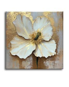 Floral Print Square Shaped Canvas Wall Paintings 24" x 24"-image-7