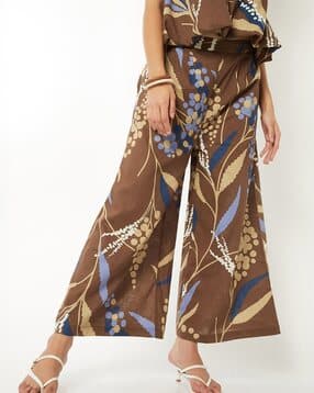 Women Printed Palazzos with Insert Pockets