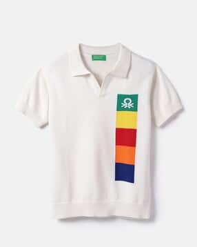 united colors of benetton Boys Graphic Print Regular Fit Polo T-Shirt-picture-31