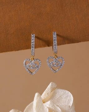 adamas jewellery Women Sterling Silver Gold-Plated Drop Earrings-picture-38