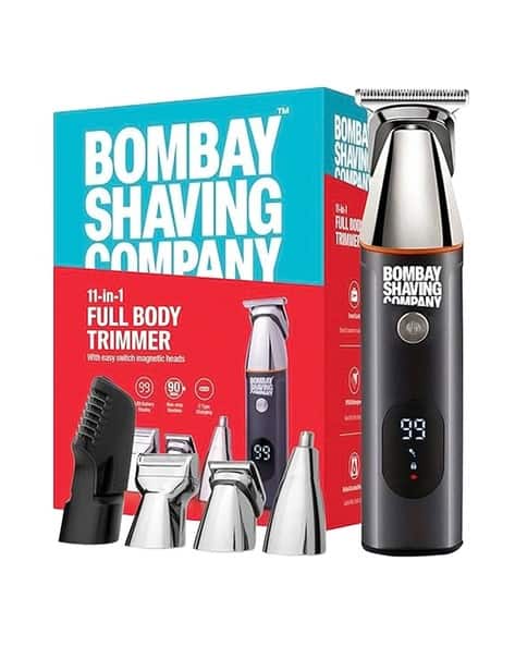 Bombay Shaving Company Full Body Trimmer With 11-In-1 Magnetic Attachments For Multi-Grooming