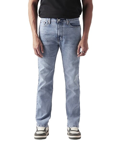 LEVI'S Men Mid-Wash 513 Straight Jeans