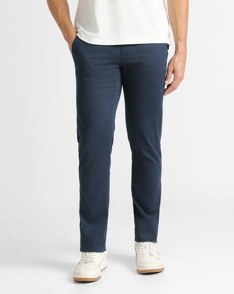 VHSPORT Men Slim Fit Mid-Rise Chinos