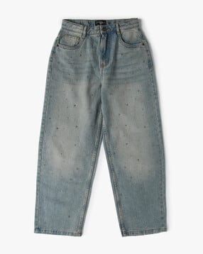rio girls Girls Embellished High-Rise Wide Jeans-picture-24