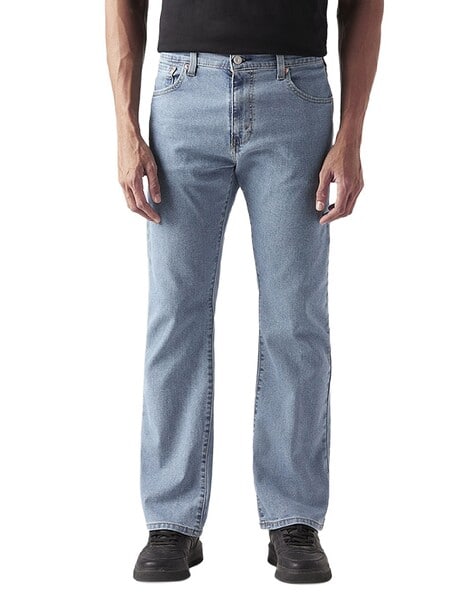 Buy LEVI'S Men Mid-Wash 517 Bootcut Jeans Online | Ajio.com