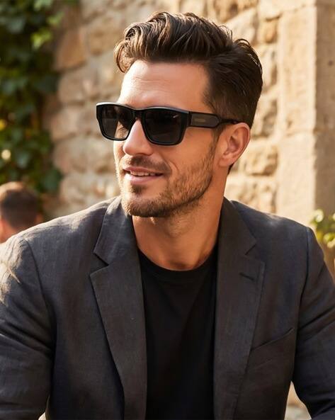 Peter Jones Men Full Rim Oversized Sunglasses