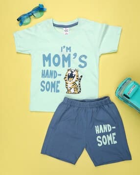 v-mart Graphic Print T-Shirt with Shorts Set-picture-23