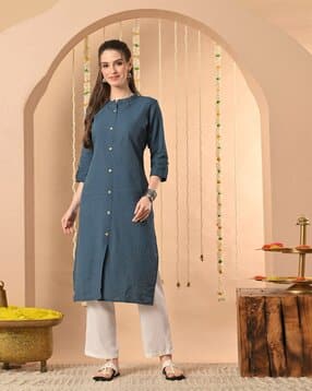 nyrika Women Striped No Darts Straight Kurta-picture-50