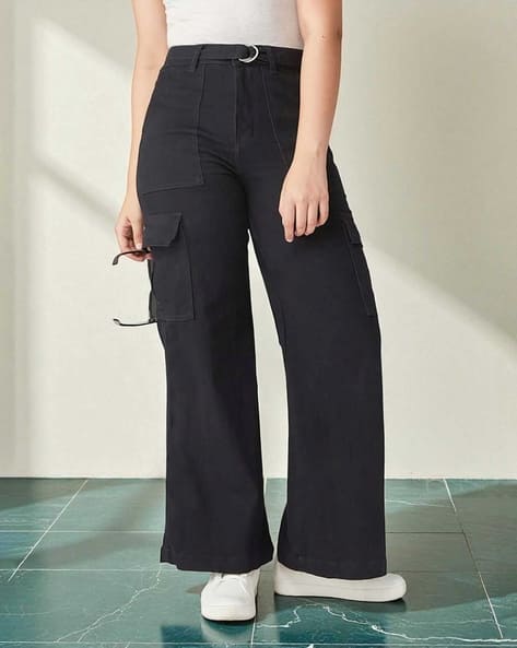 Mizuki Girls High-Rise Wide Jeans