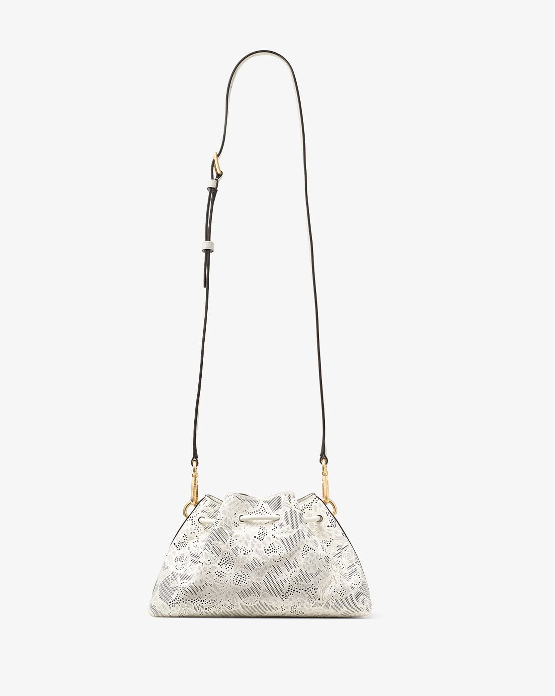 Buy Jimmy Choo Cinch Small Perforated Leather Shoulder Bag | Off