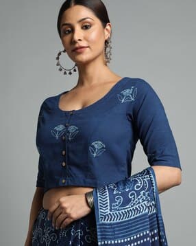 Printed Cotton Blouse-image-29
