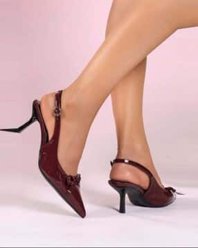 luxy shoe Women Pointed Toe Slingback Stilettos-picture-30