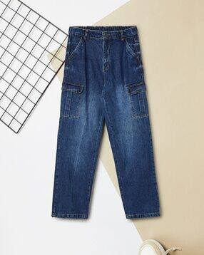 max Boys Washed Loose Fit Cargo Jeans-picture-34