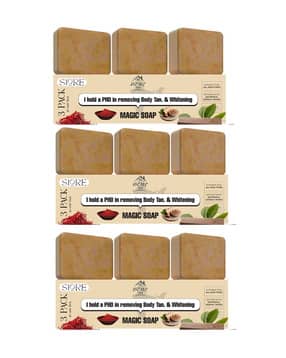 Women Pack of 9 Sandalwood & Saffron Soaps