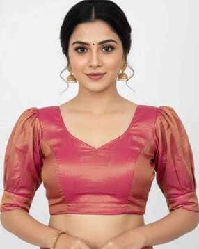 indie picks Silk Back Open Blouse-picture-38