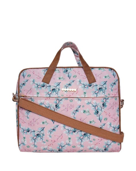Astrid Women Floral Print Messenger Handbag with Detachable Strap