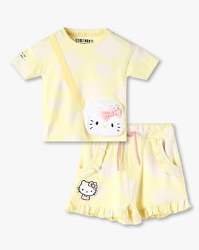 inf frendz Unisex Tie & Dye T-Shirt & Shorts Set-picture-24