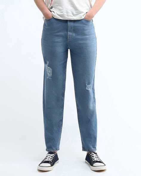 FLYING MACHINE Women High Rise Fixed Waist Jeans
