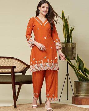 Women Silk 2-Piece Sets-image-32