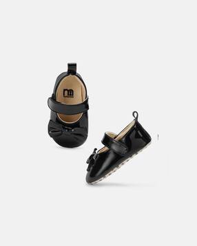 mothercare Girls Shiny Bow Prams Shoes-picture-22
