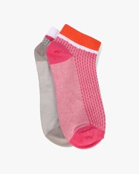 yousta Women Pack of 2 Patterned Ankle-Length Socks-picture-13