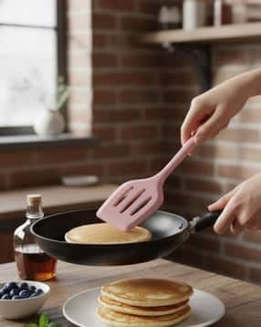 Long Silicone Slotted Spatula -image-43