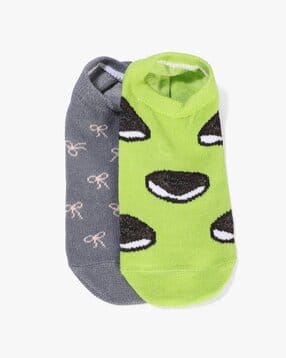 yousta Women Pack of 2 Printed Ankle-Length Socks-picture-26