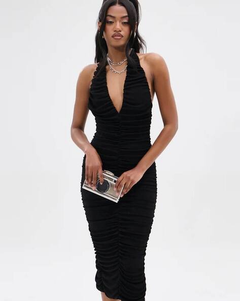 Buy ASOS DESIGN Women Capped Sleeve Backless ... Online | Ajio.com Buy ASOS DESIGN Women Capped Sleeve Backless ... Online | Ajio.com