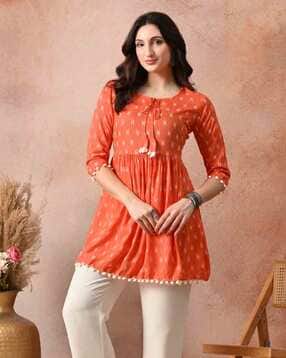 nyrika Women Printed Flared Tunic-picture-1