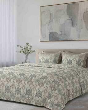 sansaar Paisley Print King-Size Bedsheet with Pillow Covers -picture-52
