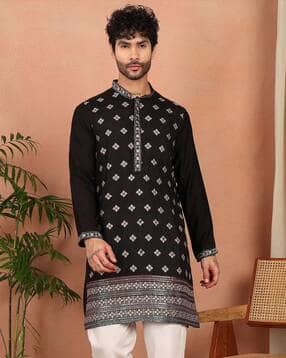 swagg india Men Embroidered Regular Fit Kurta-picture-4