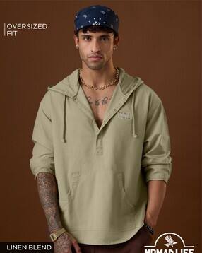 the souled store Nomad Grassland|Nomad  - Men Embroidered Oversized Fit Hoodie-picture-29