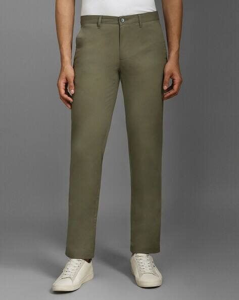 LP-Y Men Tapered Fit Flat-Front Trousers
