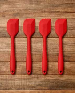 baskety Set of 4 Cake Batter Cream Scraper Silicone Spatula -picture-16