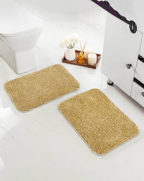 Saral Home Set Of 2 Anti-Skid Bath Mats