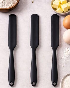 baskety Set of 3 Silicone Heat-Resistant Non-Stick Spatulas-picture-41